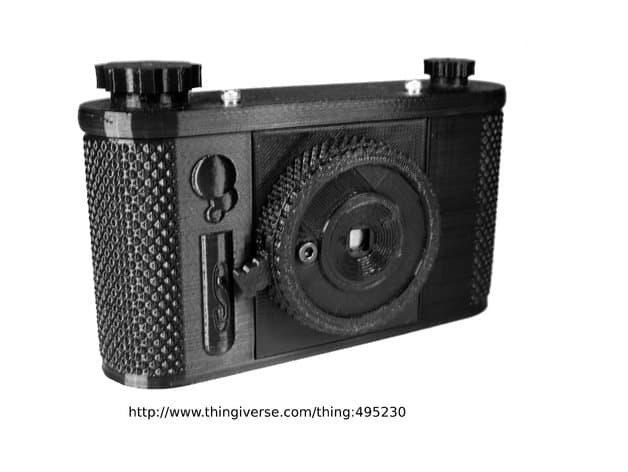 Câmara pinhole impressa em 3D para filme 120